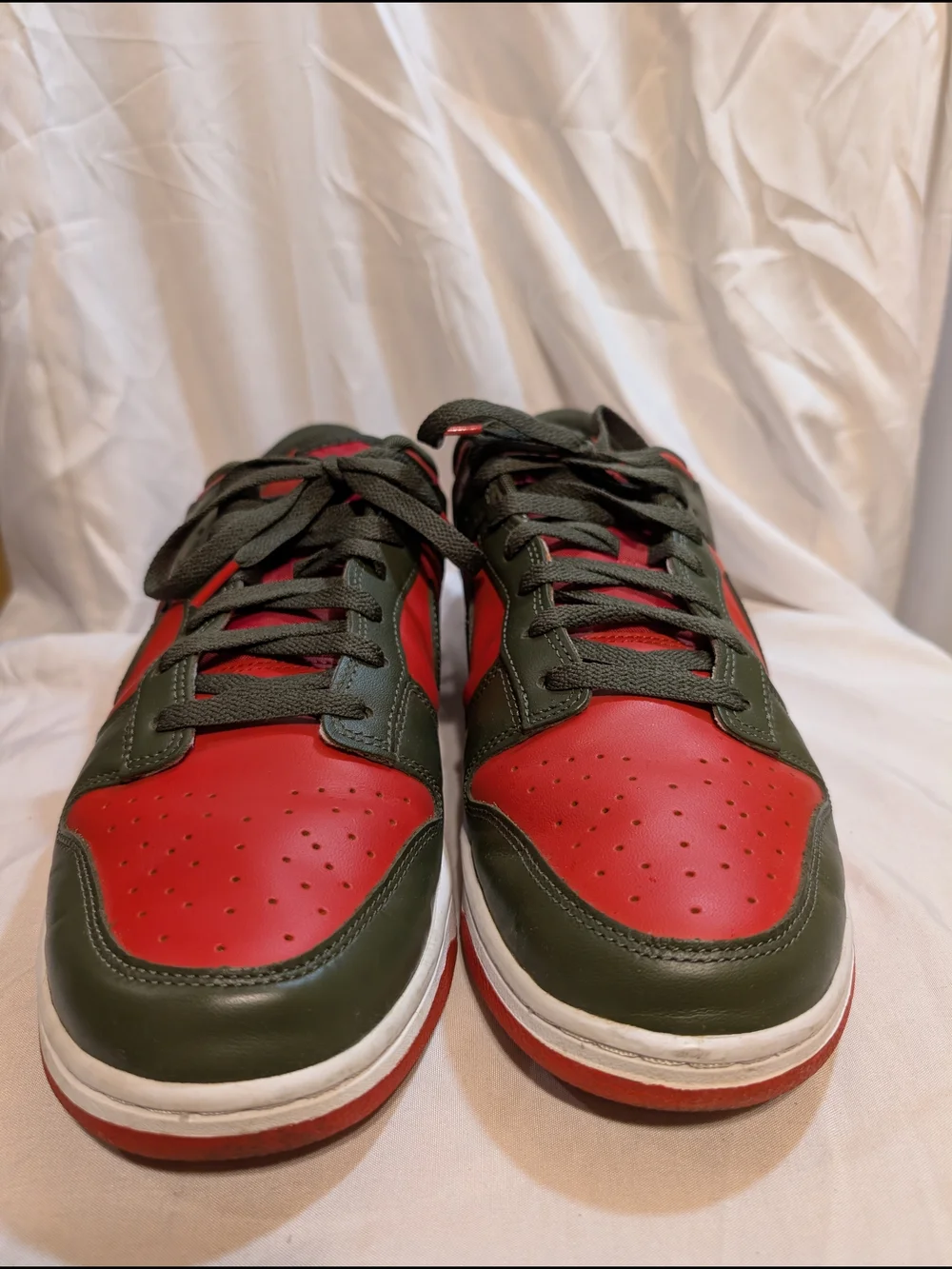 Nike Men's Dunk Low Cargo Khaki/Mystic Red Low-Top Sneakers